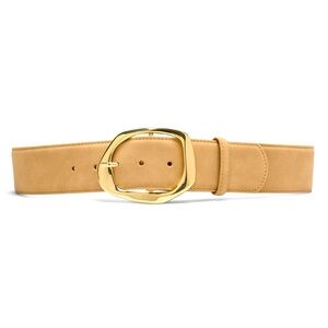 NWT BANANA REPUBLIC SUEDE‎ LARGE STATEMENT BUCKLE BELT
